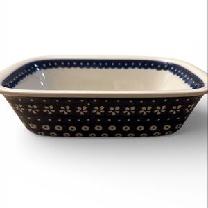 BOLESLAWIEC ⭐️ Polish Pottery casserole baking dish